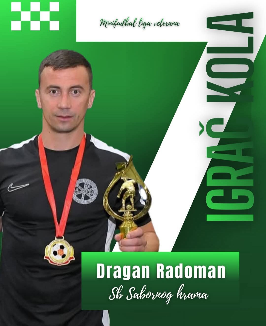 IZABRAN NAJBOLJI IGRAČ DESETOG KOLA LIGE VETERANA