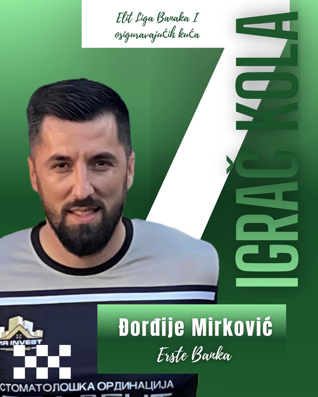 Izabran igač kola Elit Lige banaka i osigutavajućih kuća.