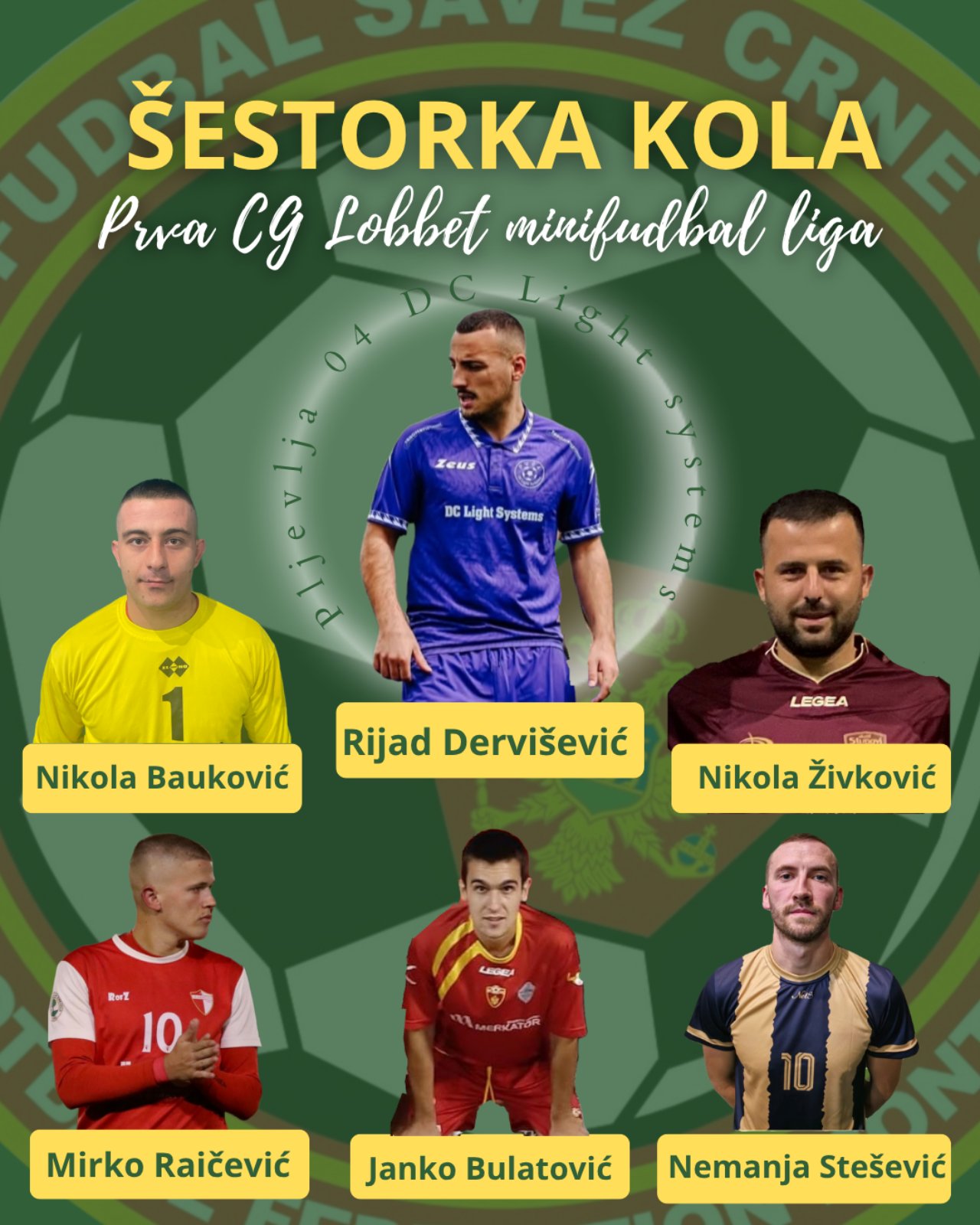 Izabrana šestorka i igrać kola