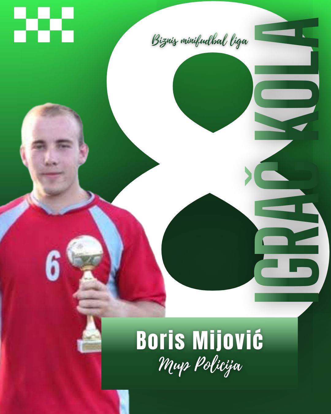 IZABRAN IGRAČ KOLA BIZNIS MINIFUDBAL LIGE