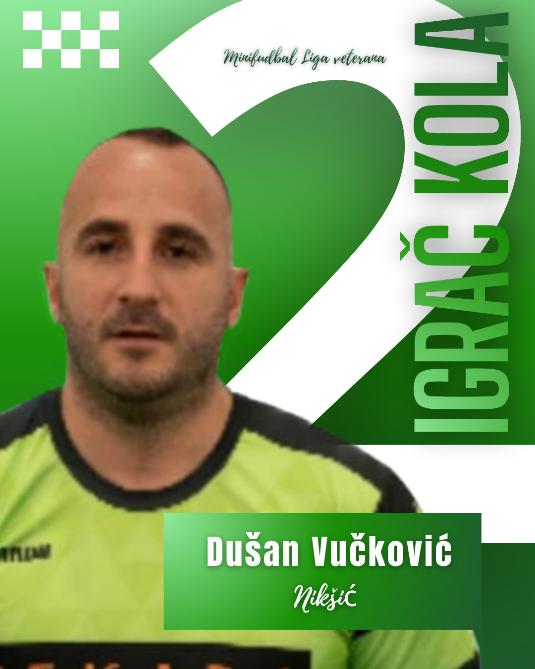 IZABRAN IGRAČ KOLA LIGE VETERANA.