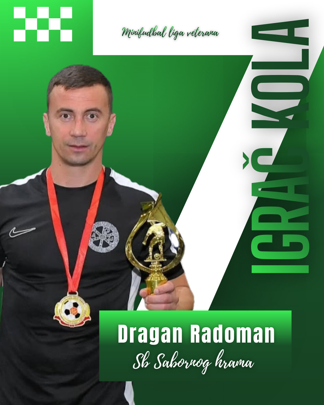 IZABRAN IGRAČ KOLA LIGE VETERANA