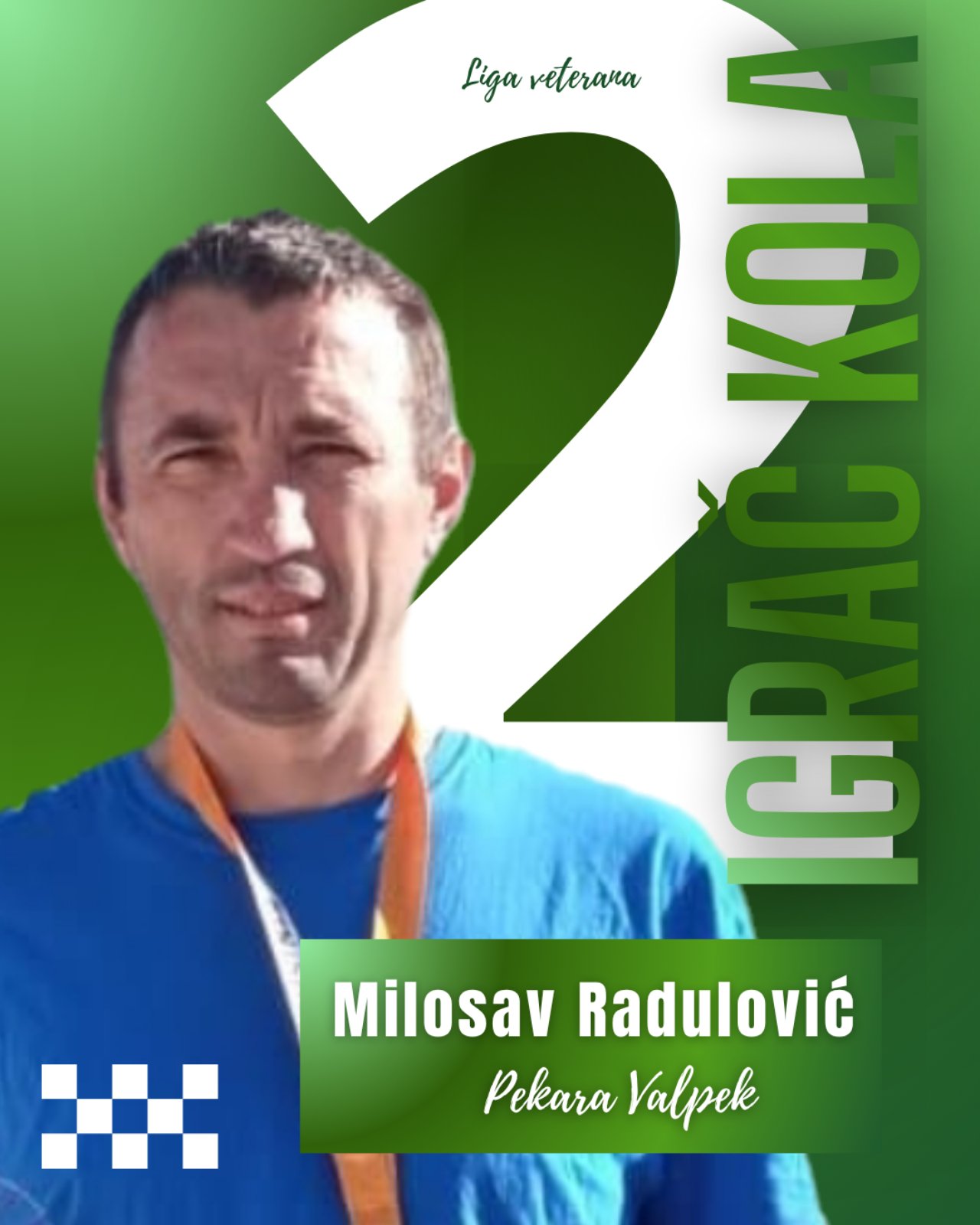 Izabran najbolji igrač petog kola Lige veterana.