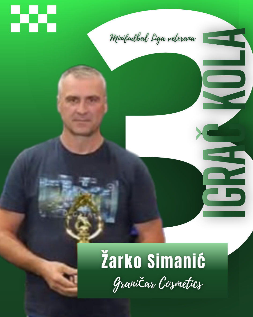 IZABRAN IGRAČ KOLA LIGE VETERANA
