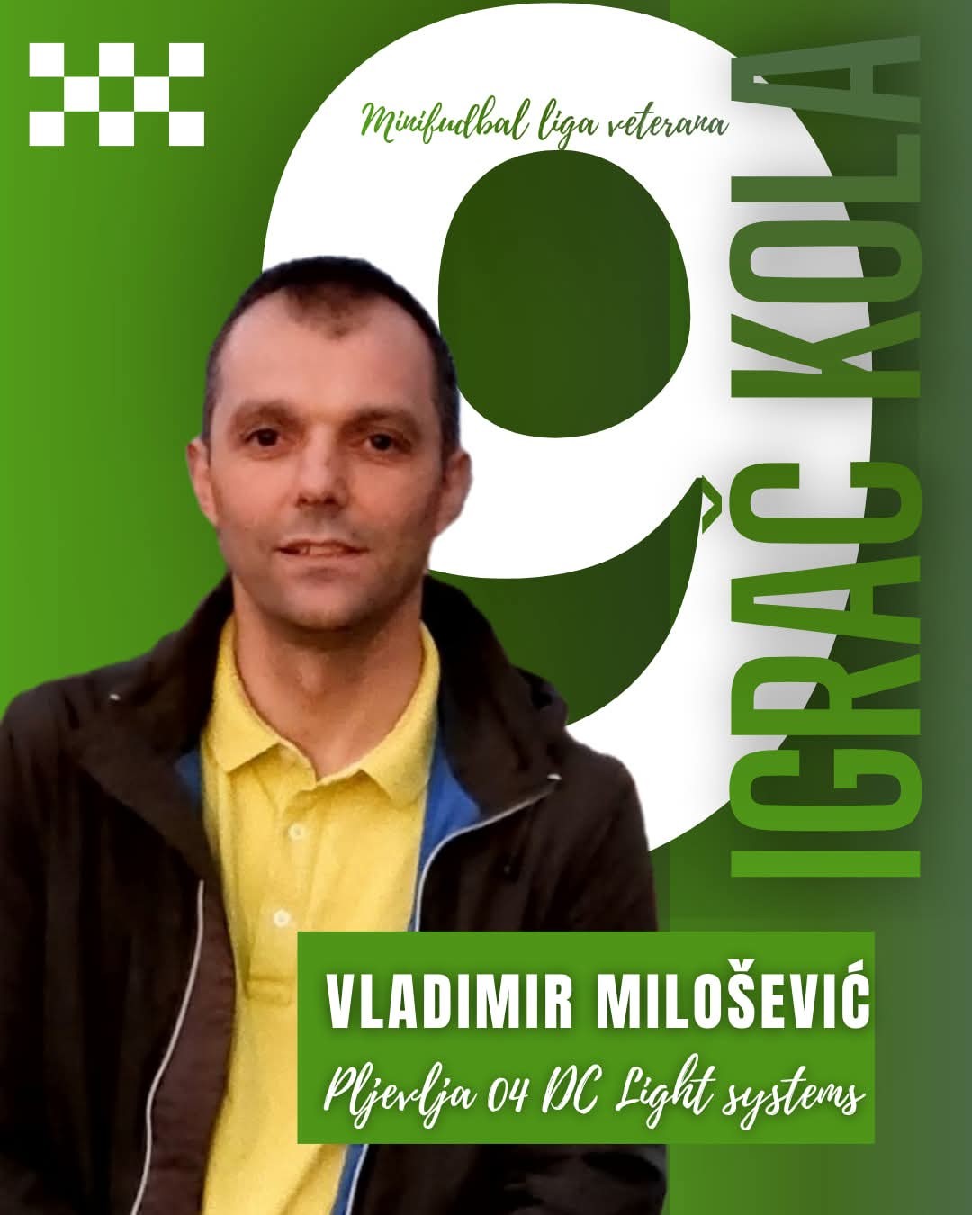 IZABRAN NAJBOLJI IGRAČ OSMOG KOLA LIGE VETERANA