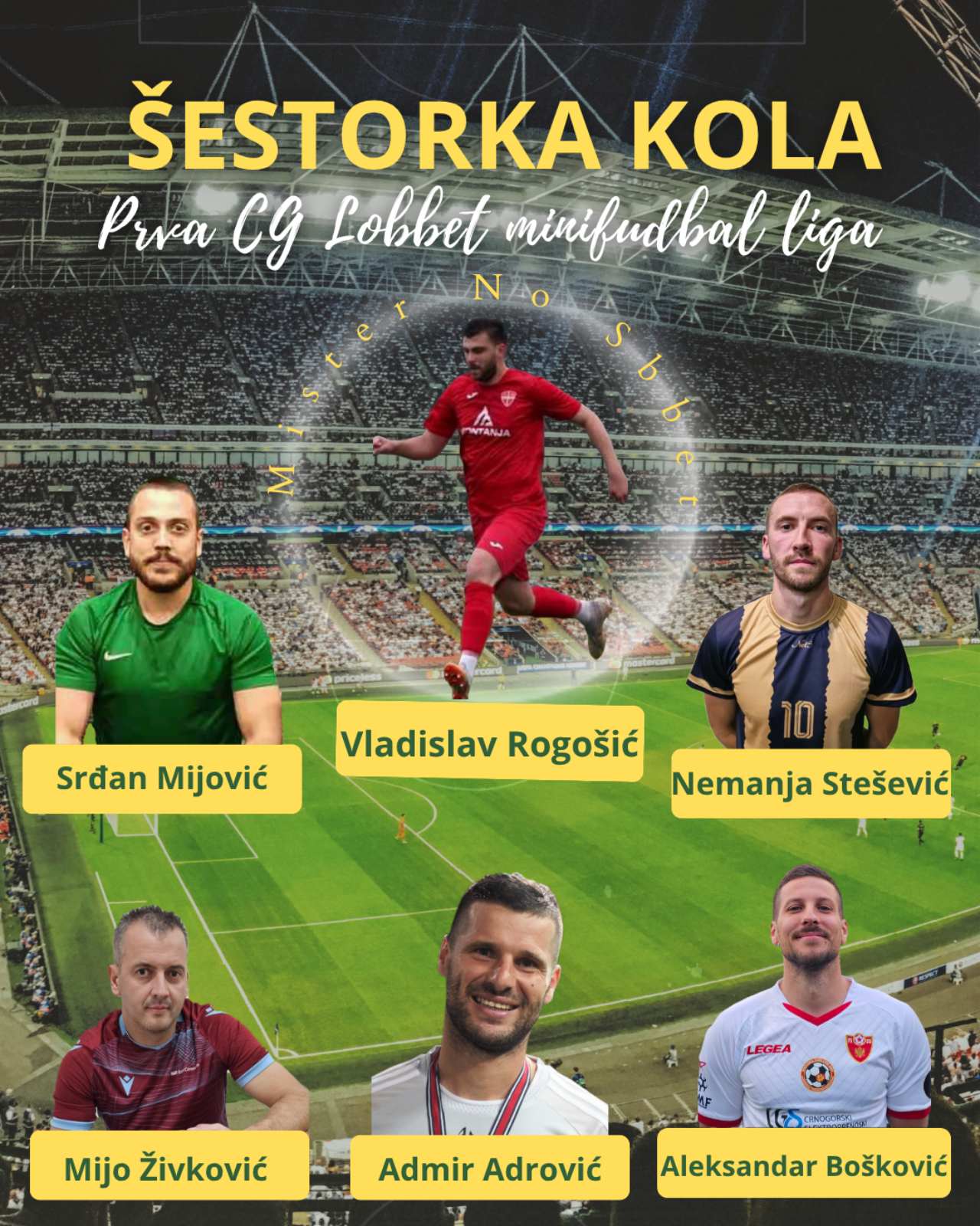 Izabrana šestorka i igrač kola.